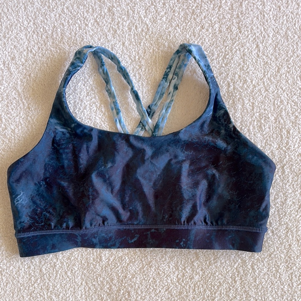 lululemon athletica Blue Racerback Sports Bra